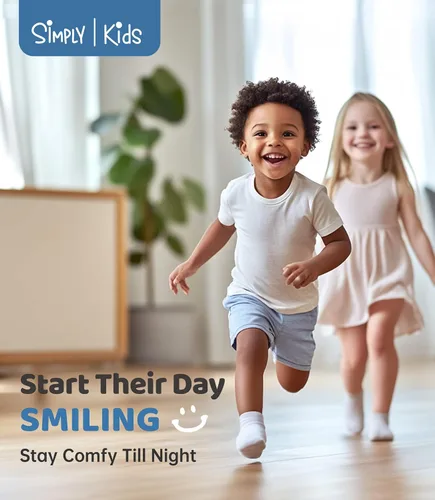 Miniatura 4 de Simply Kids Calcetines tobilleros antideslizantes para bebé, agarre superior, algodón suave, para niñas y niños activos (de 0 a 7 años)