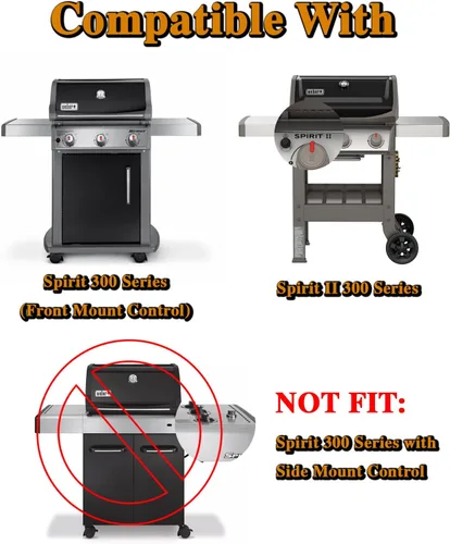 Miniatura 3 de Spirit II E-310 - Piezas de repuesto para parrilla de gas natural Weber Spirit E310, 3 quemadores Spirit and Spirit 2 300 Series Spirit E-310 E-330