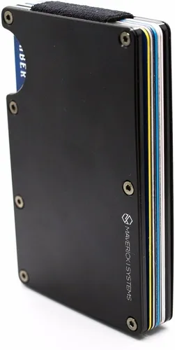 Miniatura 3 de Cartera de viaje minimalista delgada con bloqueo RFID para tarjetas de crédito