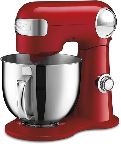 Miniatura 9 de Cuisinart Batidora de pie, 12 velocidades, cuenco de acero inoxidable de 5.5 cuartos de galón, batidor de chef, paleta mezcladora, gancho para masa