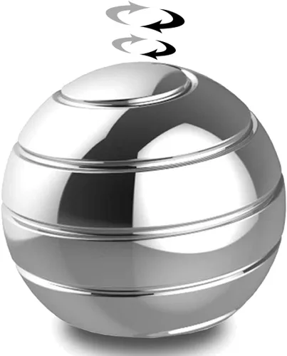Juguetes de escritorio cinéticos, bola giratoria de ilusión óptica de cuerpo completo, regalos para hombres, mujeres, niños, tamaño de 1.5 pulgadas