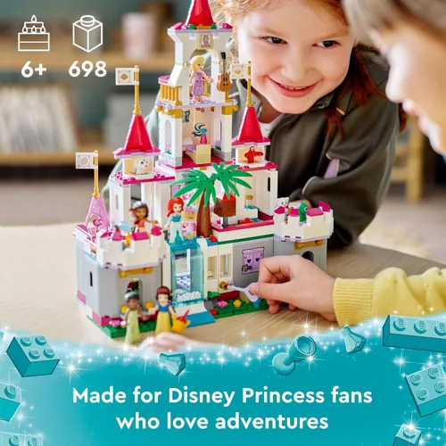 Miniatura 2 de LEGO Disney Princess Ultimate Adventure Castle 43205 - Juguete de construcción con 5 mini muñecas de princesa, incluyendo Ariel, Rapunzel