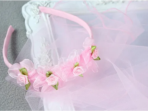 Miniatura 3 de kilofly - Diadema de flores para niñas de la primera comunión + collar pulsera