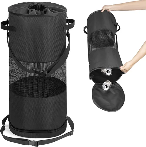 Fasrom Bolsa de basura para barco con cremallera inferior para una fácil eliminación, color negro (solo bolsa vacía, diseño patentado)