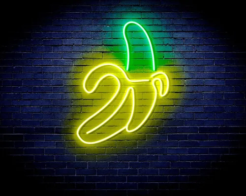Miniatura 16 de ADVPRO Banana Flex - Letrero de neón LED de silicona azul y rojo st16s33-fnu0042-br