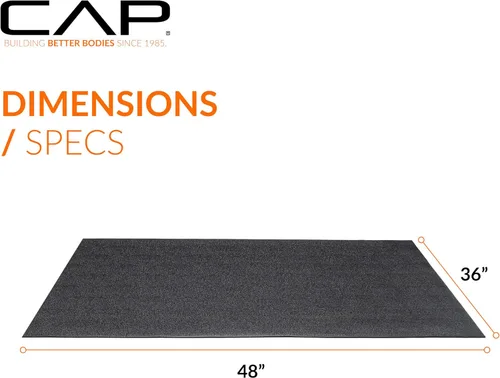 Miniatura 4 de Cap Exercise Equipment Mat for Treadmill, Fitness Equipment Mat, Home Gym Floor Protection, Black, Pebble Design Multiple Sizes