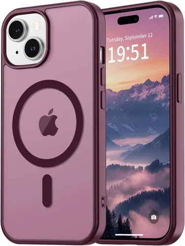 Miniatura 129 de vnnink para iPhone 12 y iPhone 12 Pro, funda de teléfono celular translúcida con protección contra caídas de grado militar, mate magnética