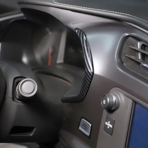 Miniatura 4 de Cubierta de tablero de instrumentos de fibra de carbono para Chevrolet Corvette C7 Accesorios interiores