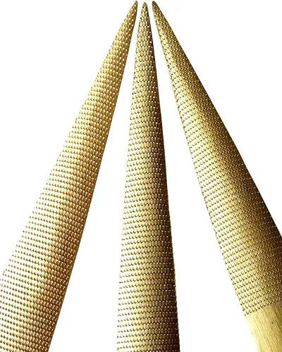 Miniatura 5 de Golden - Juego de limas de madera de 6/8/10 pulgadas (paquete de 3) Dientes de doble corte de la marca Golden para dar forma a metal suave