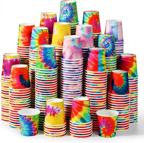 Miniatura 8 de Tiamon Paquete de 500 vasos de papel de 2 onzas, mini enjuague bucal desechables para baño, tazas de café expreso para hogar, oficina, viajes