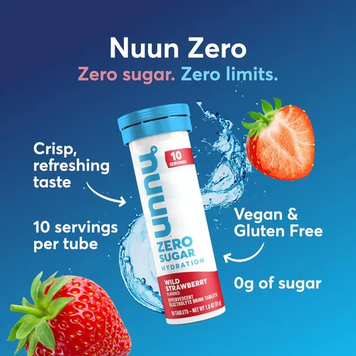Miniatura 2 de Nuun Tabletas de electrolitos de hidratación sin azúcar, sodio, potasio, cloruro, calcio, magnesio, sabores de frutas ligeros y deliciosos, sin