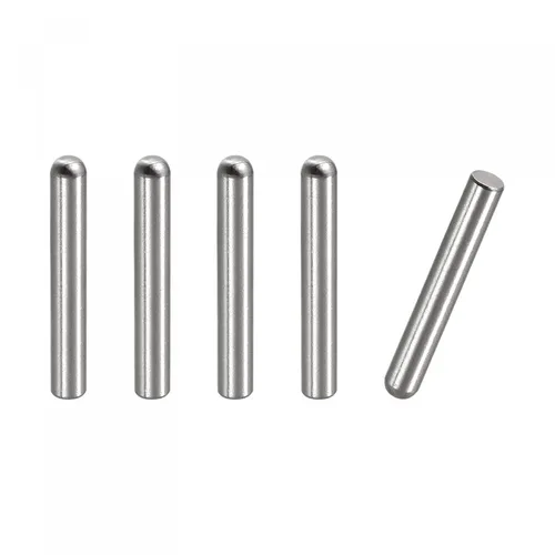 Miniatura 15 de uxcell Pasadores de clavija de 0.197 x 1.969 in, 5 piezas de acero inoxidable 304 de cabeza redonda plana biselada, pasadores de litera, pasadores