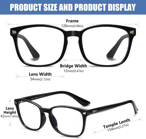 Miniatura 3 de DUCO K028 - Lentes de luz azul para niños y niñas, para juegos de computadora, antirrayos UV, para niños de 6 a 10 años
