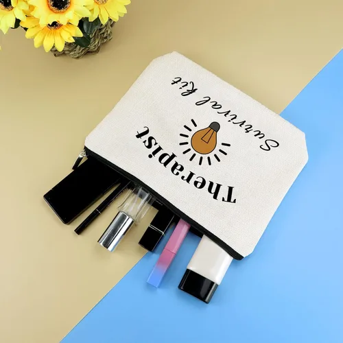 Miniatura 4 de Regalos de terapeuta, bolsa de maquillaje, psicología, terapeuta, regalos de agradecimiento, bolsa de cosméticos de viaje, bolsa con cremallera