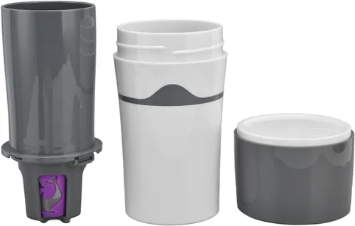 Miniatura 9 de Cafetera portátil, máquina de una sola porción, prevención de fugas laterales de 360 grados, goteo manual para viajes, camping, oficina, uso Gris