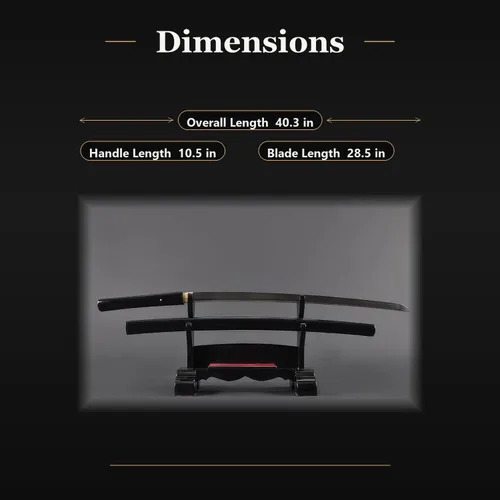 Miniatura 6 de Espada hecha a mano shirasaya, katana japonesa de samurai forjada a mano completamente funcional, de espiga completa, de acero al carbono, arcilla