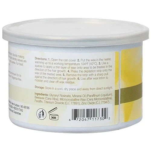 Miniatura 4 de Too Naked Hair Removal Cera de óxido de zinc para pieles sensibles, extra cremosa, cera de salón no transparente, sin fragancia, 14 onzas.