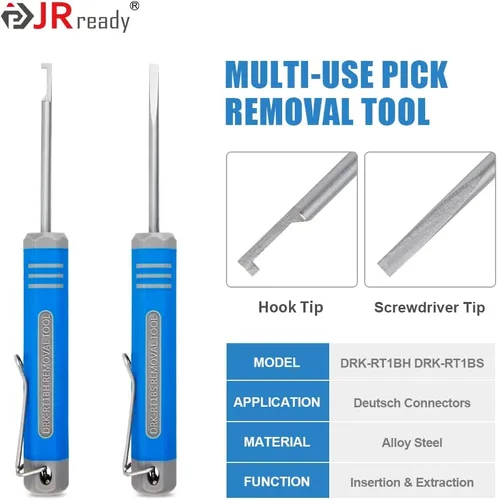 Miniatura 2 de JRready Kit de conectores Deutsch, conector DT de 2 3 4 6 8 12 pines con contactos estampados de tamaño 16 (18-14AWG)