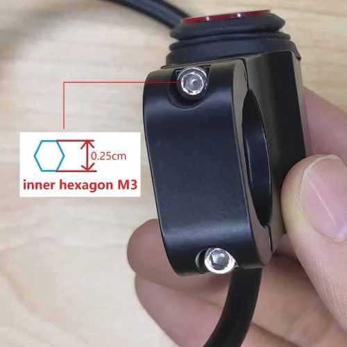 Miniatura 5 de 12 V impermeable 7/8 pulgadas manillar de motocicleta LED interruptor de encendido y apagado de motocicleta interruptor de manillar