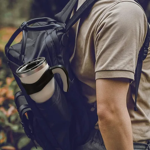 Miniatura 7 de Mango de vaso para vaso YETI Rambler, Rtic de 30 onzas, diseño anterior, Sic, OZARK TRAIL y más, sin BPA (solo asa) (negro)