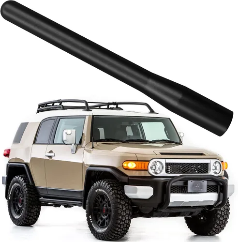 Antena de aleación de aluminio de radio corta de 4 pulgadas para Toyota Tundra (2000-2020), Toyota Tacoma (2005-2016), Toyota FJ Cruiser