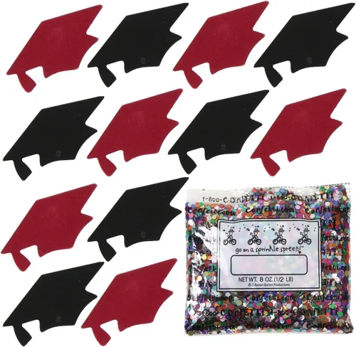 Miniatura 115 de Confetti Grad Cap Negro, Azul Marino Combo - 2 bolsas de media onza (1 oz)