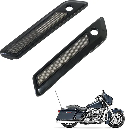 Miniatura 10 de Insertos de reflector para alforja de sillín para bolsa de sillín Harley, cubierta de cierre para Touring Street Electra Road Glide 2014-2024