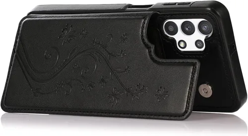 Miniatura 4 de Funda de teléfono para Samsung Galaxy A32 5G de 6.5 pulgadas con protector de pantalla de vidrio templado, tarjetero/tarjetero/cartera, soporte