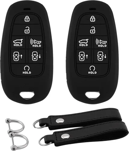 Miniatura 23 de Funda de Silicona para Llavero Compatible con Chevy GMC 5 Botones 2023 2022-2019 Chevy Silverado Tahoe Suburban GMC Sierra Acadia Terrain Protector