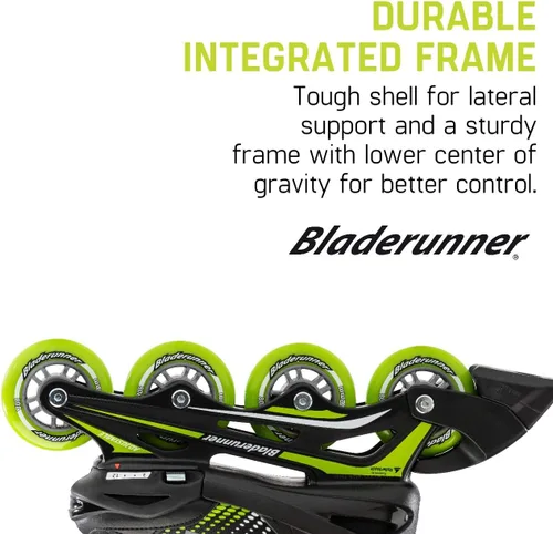 Miniatura 4 de Bladerunner by Rollerblade Phoenix - Patín en línea ajustable para niños Negro/Azul