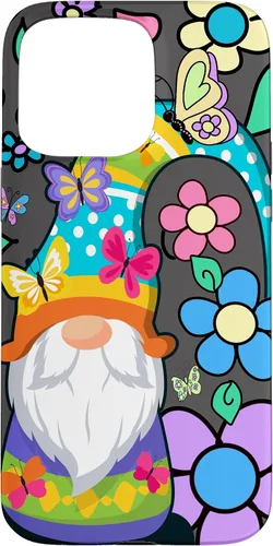Miniatura 31 de Floral Daisy Flower Pattern with Butterflies Funny Gnome Case for iPhone 17