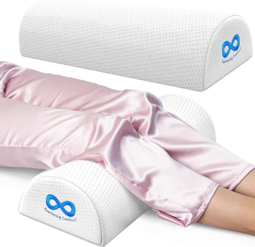 Miniatura 9 de Everlasting Comfort - Almohada debajo de la rodilla para dormir de espalda - Almohada de espuma viscoelástica en forma de media luna para el dolor