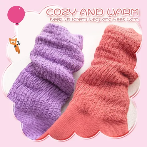 Miniatura 6 de DOOVID Calcetines largos hasta la rodilla para niños y niñas, calcetines largos de algodón