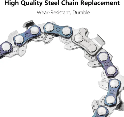 Miniatura 2 de Cadena de repuesto para motosierra de 6 pulgadas, 4 cadenas para barra de 6 pulgadas, calibre 043 pulgadas, paso LP de 1/4 pulgadas, se adapta a