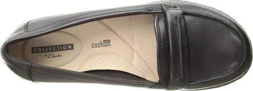 Miniatura 5 de Clarks Mocasines Ashland Bubble para mujer, Cuero negro