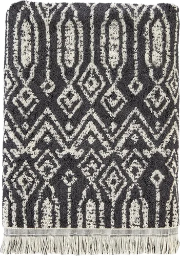 SKL Home Nador Jacquard - Toalla de baño, color negro