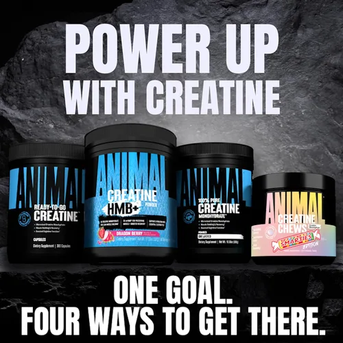 Miniatura 7 de Animal Cápsulas de Monohidrato de Creatina Micronizada - 300 Cápsulas, 2500mg por Porción para Apoyar el Crecimiento Muscular, Resistencia