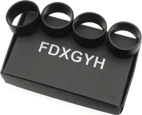 Miniatura 5 de FDXGYH Agarre para raqueta de tenis, anillo de goma con agarre antideslizante para raqueta de tenis de bádminton absorbente en su lugar, color negro