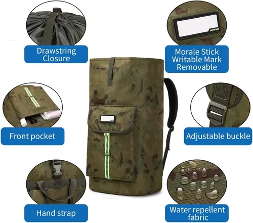 Miniatura 4 de mochila de lavandería, bolsas de lavandería extra grandes y resistentes, mochila de lavandería para estudiantes universitarios, cierre de cordón