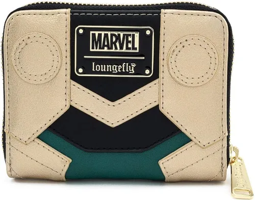 Miniatura 2 de Loungefly Marvel Loki - Cartera clásica con cremallera para cosplay, Multi, Classic