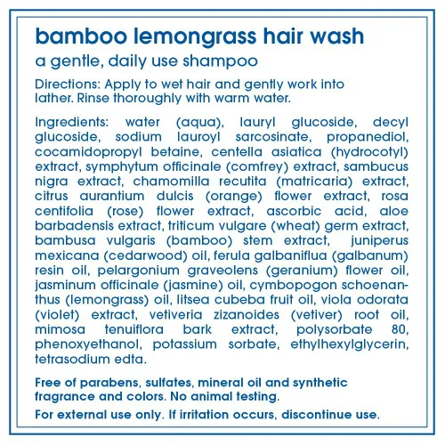 Miniatura 2 de LATHER Bamboo Lemongrass Champú y acondicionador – Suave champú hidratante diario y acondicionador desenredante para todo tipo de cabello – Ligero