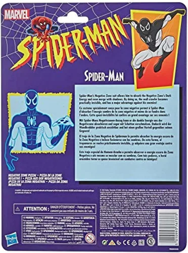 Miniatura 3 de Hasbro Marvel Legends - Colección Retro de Spider-Man de 6 pulgadas [Suite en blanco y negro] Exclusivo
