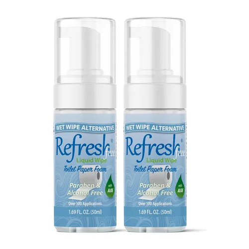 Miniatura 14 de Refresh Liquid Wipe: Espuma de papel higiénico Alternativa ecológica de toallitas húmedas desechables Limpia y calma con hamamelis y aloe