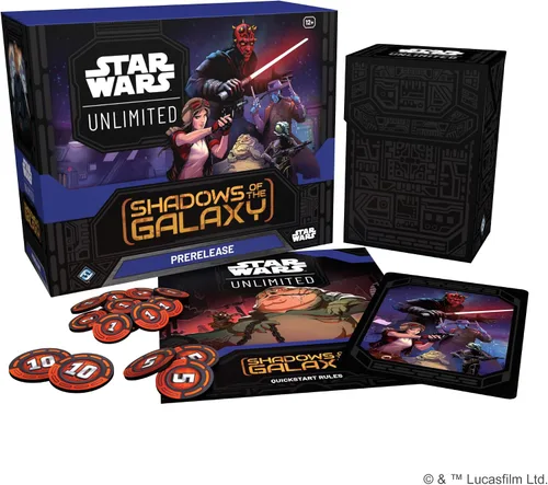 Miniatura 4 de Star Wars: Unlimited TCG Shadows of The Galaxy PRERELEASE Box - ¡Lanza tu viaje galáctico! Incluye 6 paquetes de refuerzo, a partir de 12 años, 2