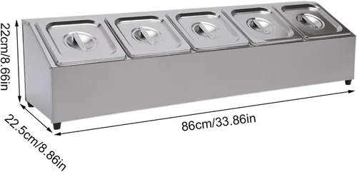 Miniatura 2 de Estante para especias, estante de especias de 1 hilera, estante organizador de condimentos inclinado con 5 sartenes para ingredientes de salsa