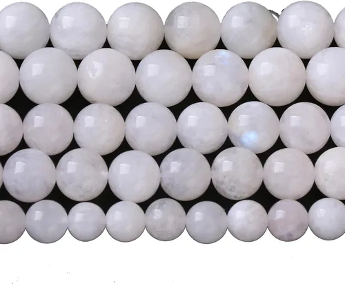 Miniatura 42 de 45 piezas de cuentas de piedra natural de arco iris de Alashan de 8 mm de ágata para hacer joyería, cuentas de piedra de 15" para pulseras