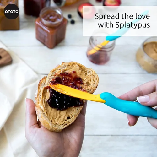 Miniatura 5 de OTOTO Splatypus - Espátula en tarro para recoger y raspar, utensilios de cocina únicos y divertidos para amantes de la comida, sin BPA y 100% seguro