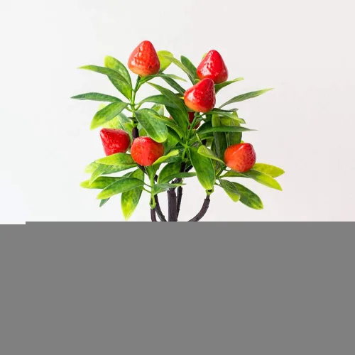 Miniatura 3 de Decoración de escritorio, árbol frutal artificial en maceta, planta falsa decorativa para oficina, decoración del hogar, accesorios de fotografía