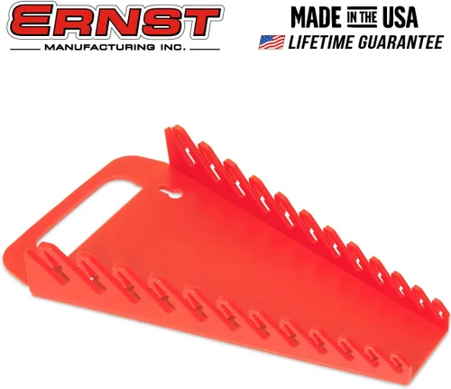 Miniatura 2 de Ernst Manufacturing 5015 Organizador de Llaves Gripper con Diseño Ergonómico, Capacidad para 12 Llaves, Rojo