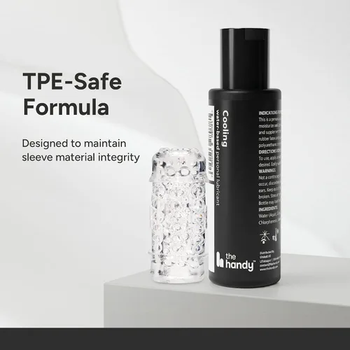 Miniatura 5 de The Handy Cooling Lube Water-Based Personal Lubricant Tingling 2 fl oz Fresh tingle on contact, smooth glide, non-sticky and rinses clean, and